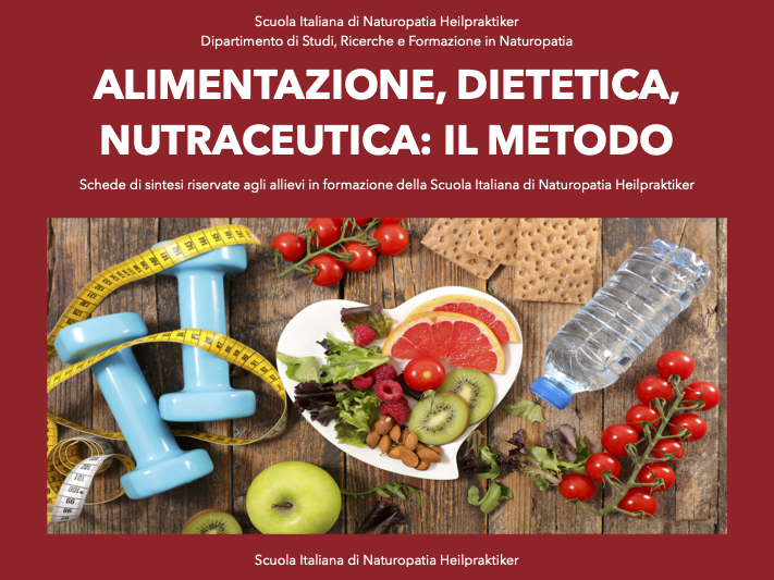 Alimentazione, dietetica, nutraceutica: il metodo.